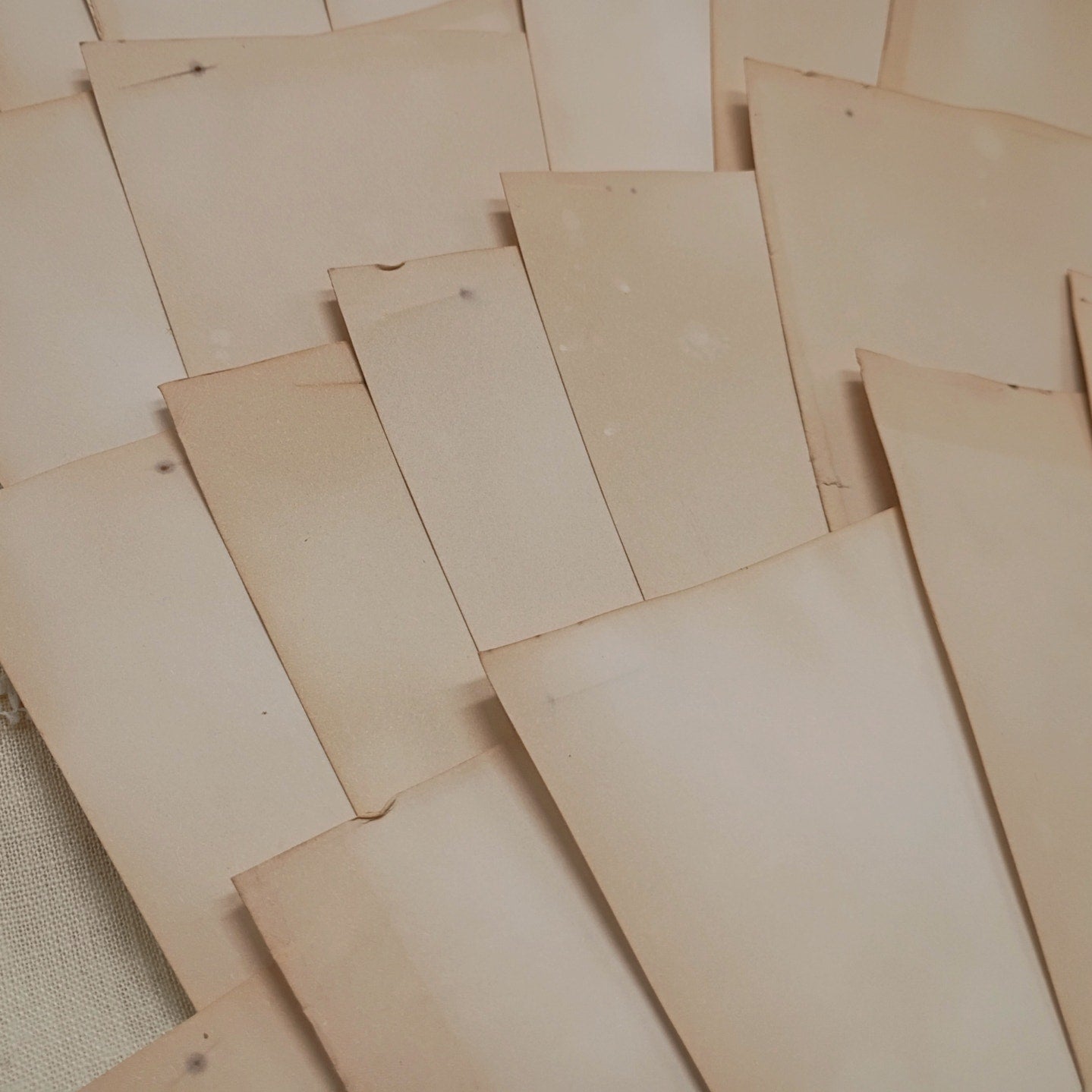 25 Very Heavy Weight Tea Stained 8.5"x11" Dyed Papers, 110 Lb Cardstock