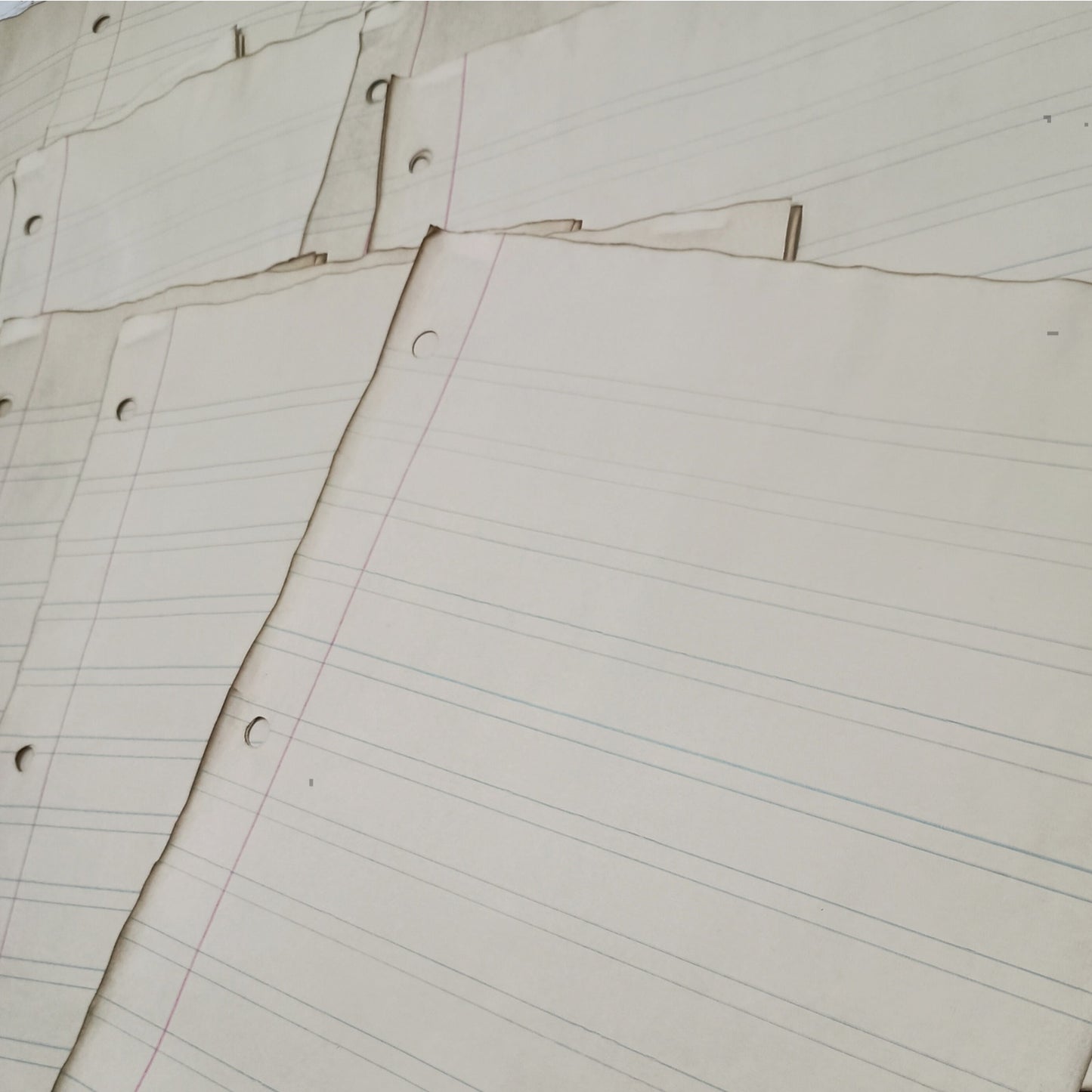 20 Coffee Dyed Child Writing Papers, 8.5x11 Sheets, Hand Dyed Papers