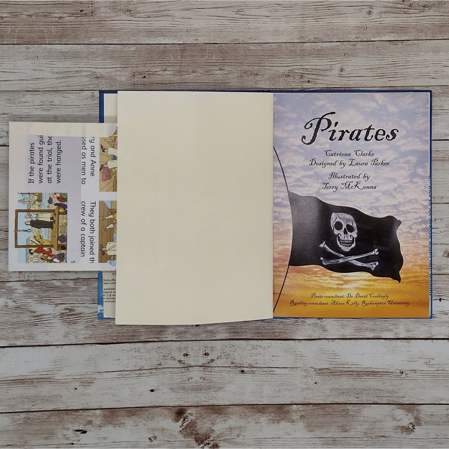 Pirates Rebound Book Journal, Repurposed Children's Book, Upcycled Notebook