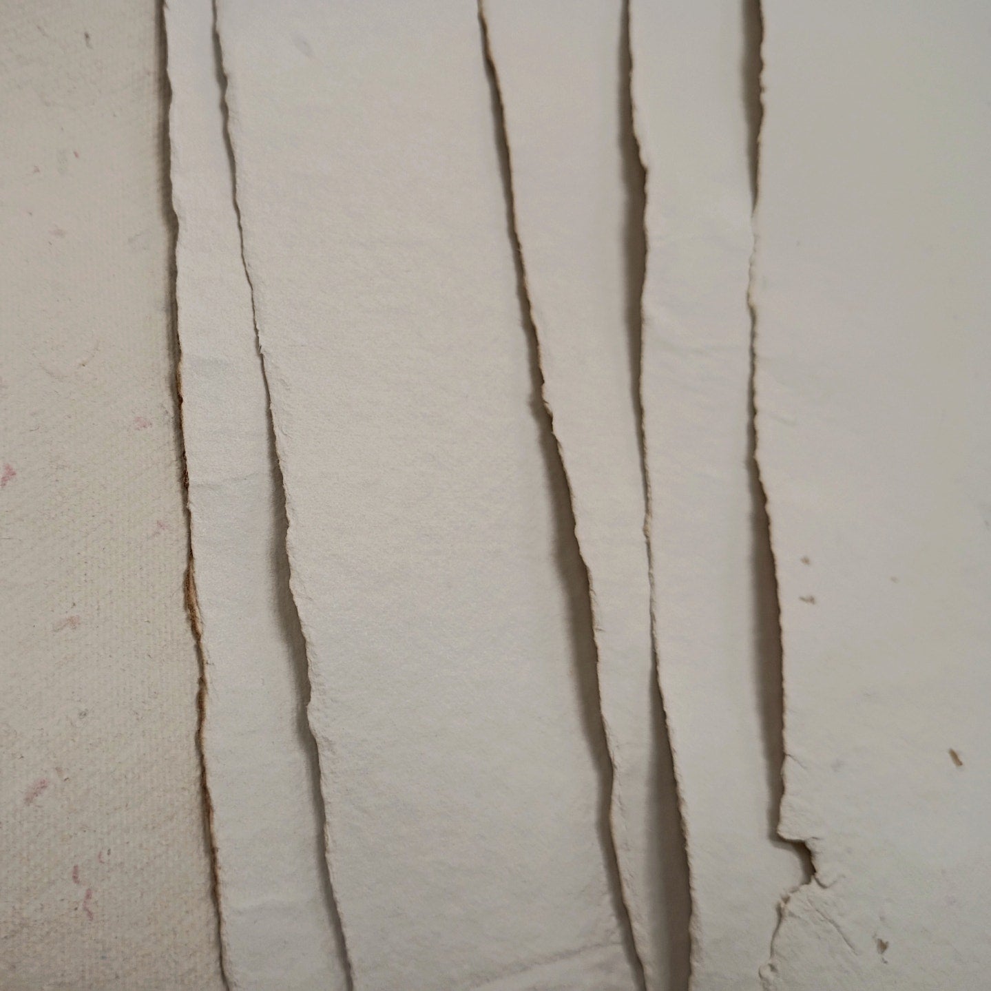 Handmade Papers with Floral Inclusions, 10 Lighter Weight Recycled Sheets