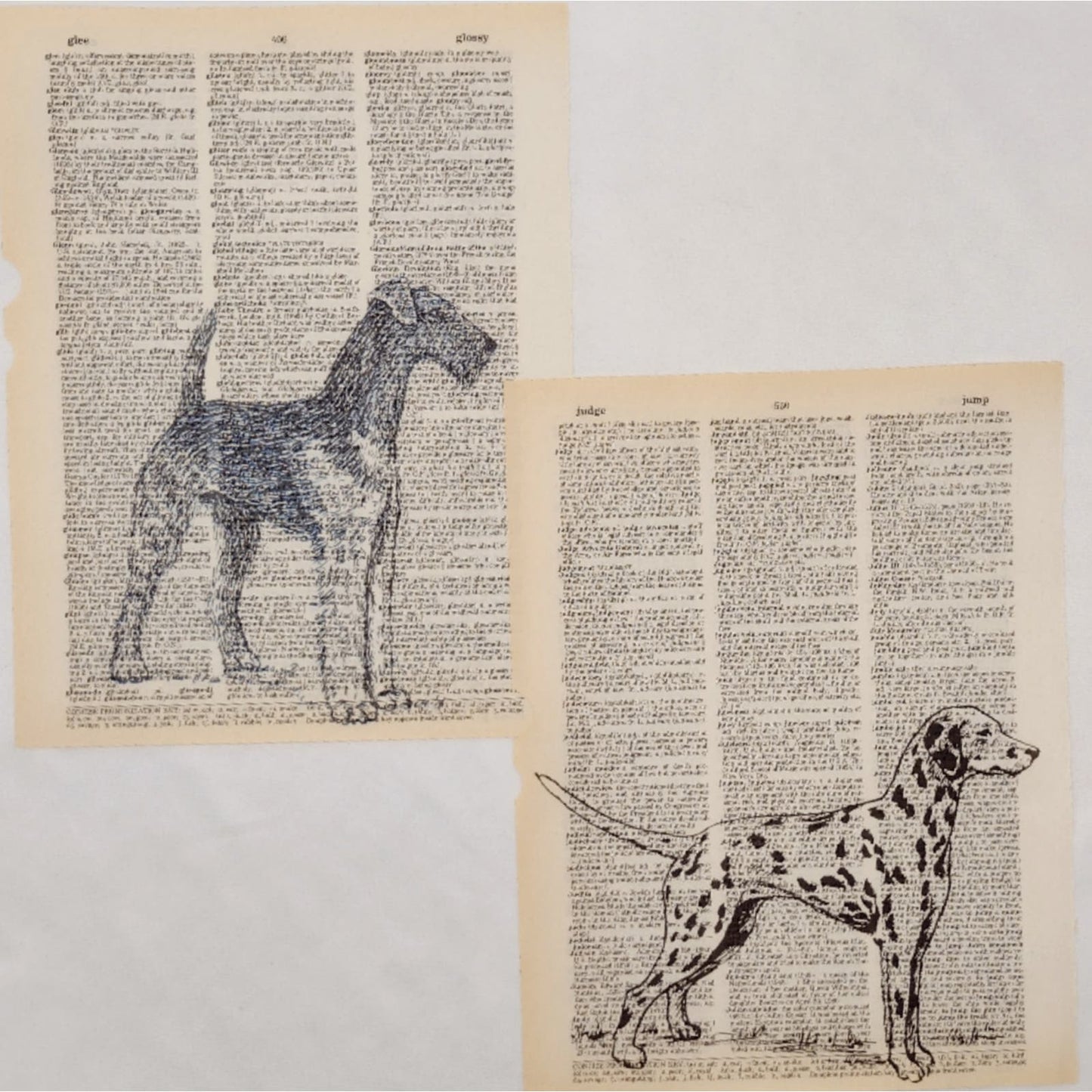 Dog Dictionary Prints, Dog Prints, Book Page Prints