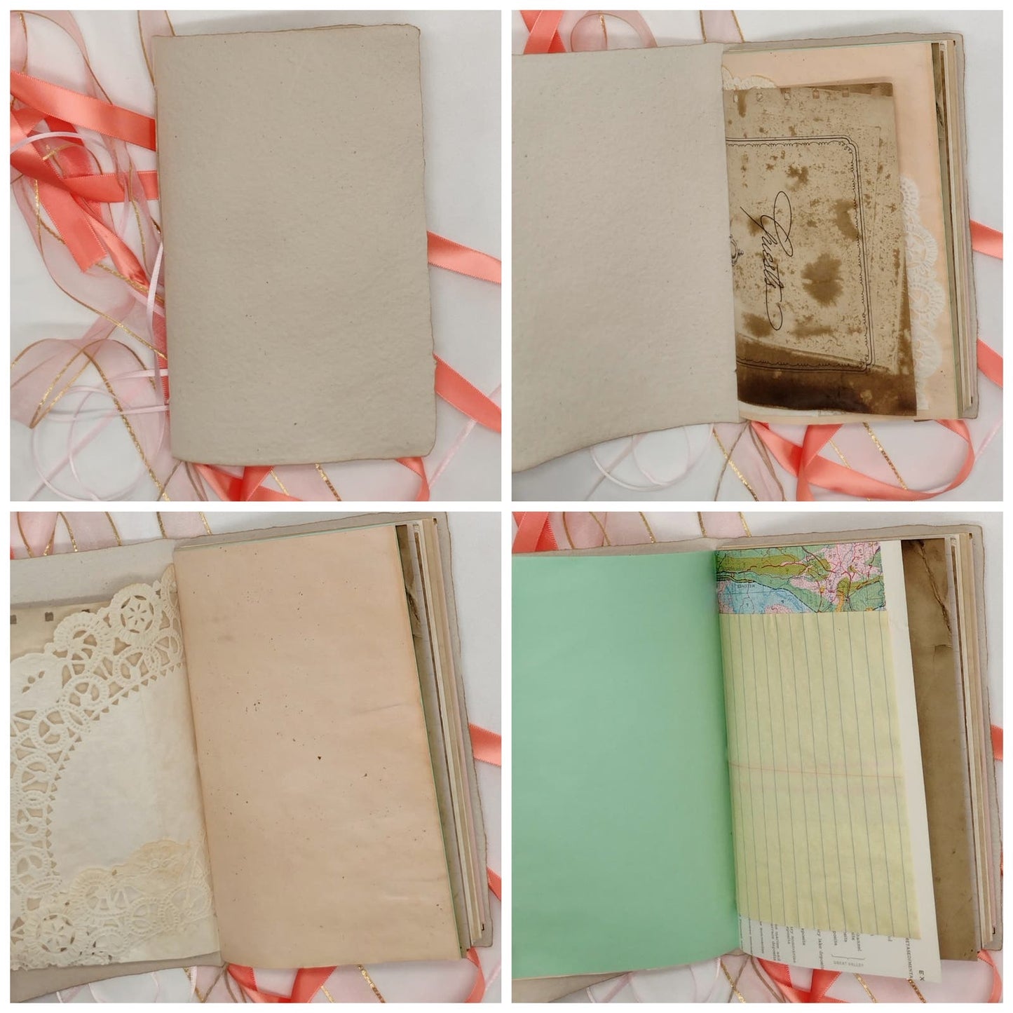 Beige Cover Naked Single Signature Junk Journal