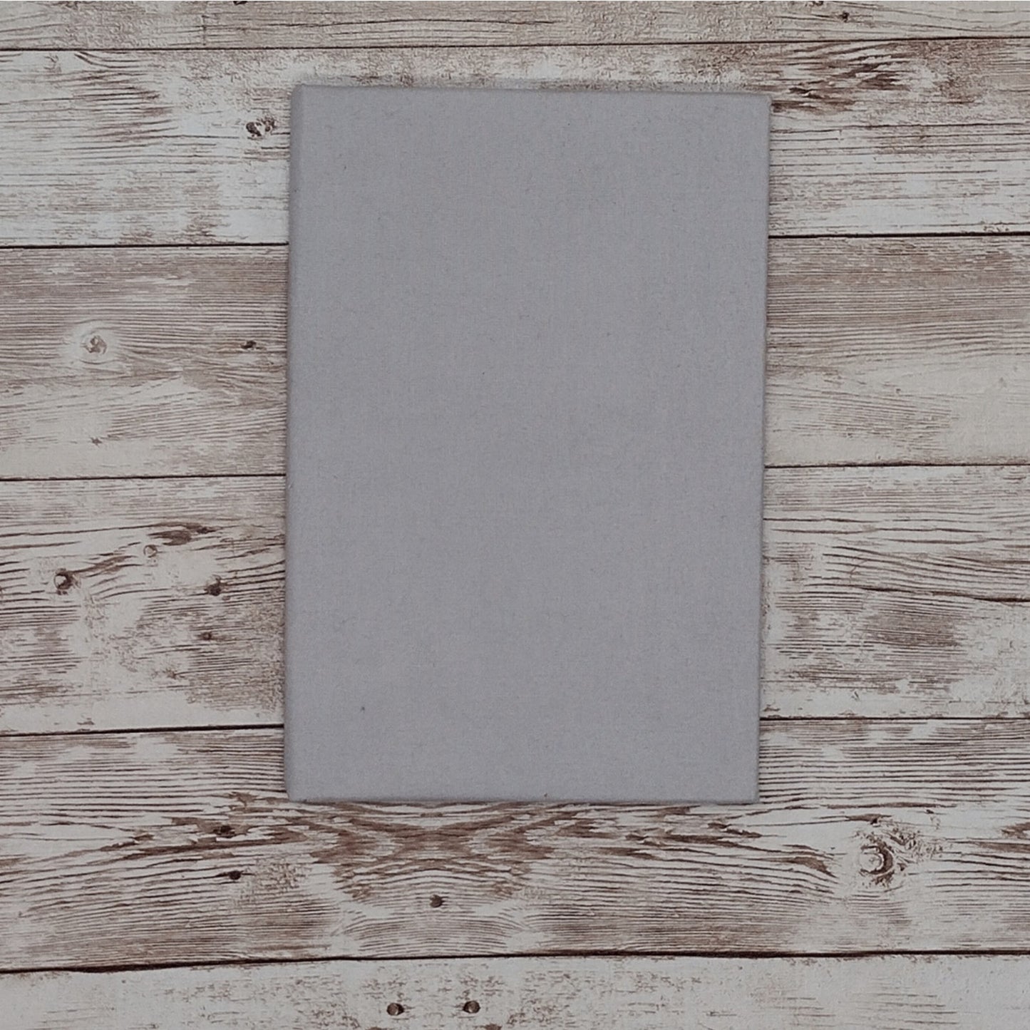 Grey Fabric Cover Journal, Repurposed Book Journal, Rebound Book Notebook