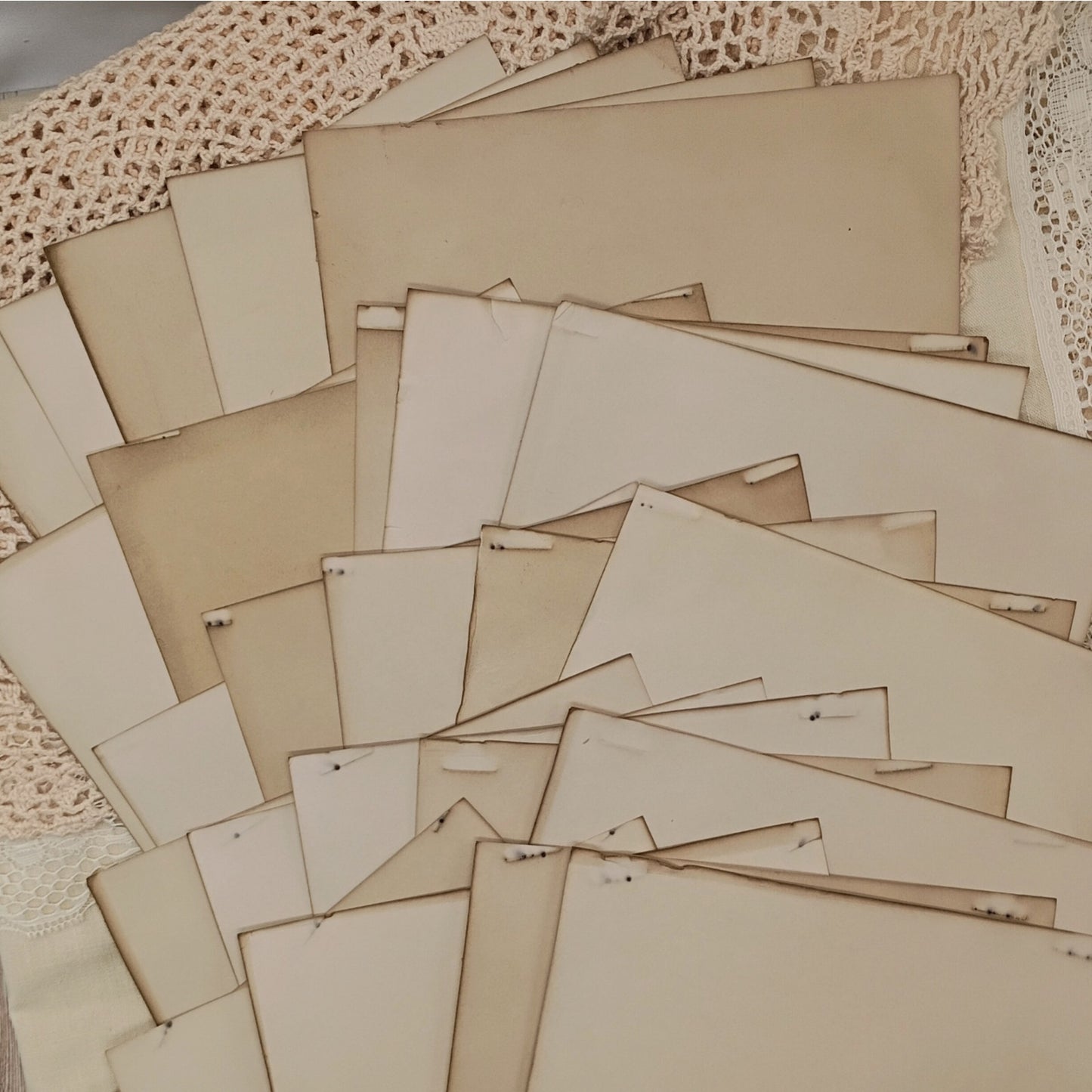 25 Very Heavy Coffee Dyed 8.5"x11" Papers, 110 Pound Antiqued Cardstock