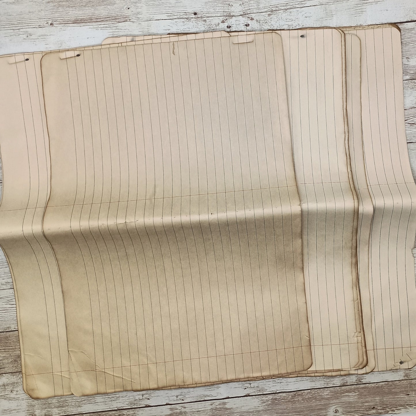 20 Coffee Dyed Composition Papers, 9.5x14.5 Sheets, Hand Dyed Papers