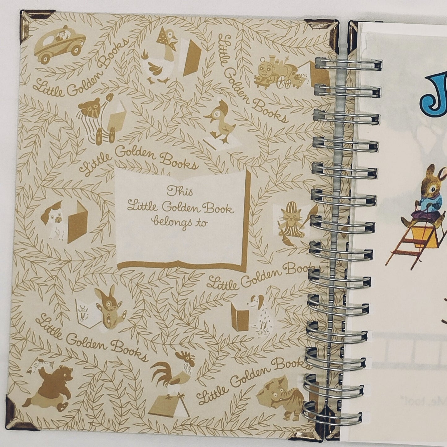 Recycled Spiral Notebook Diary, Just For Fun, Altered Book Journal