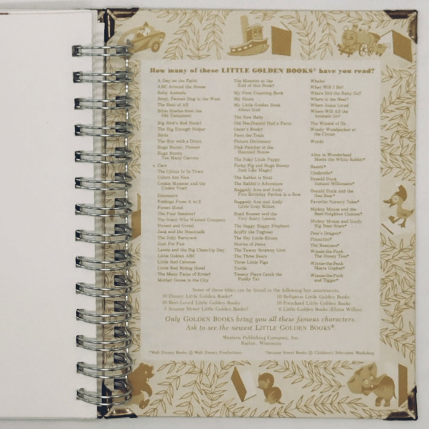 Recycled Spiral Notebook Diary, Just For Fun, Altered Book Journal