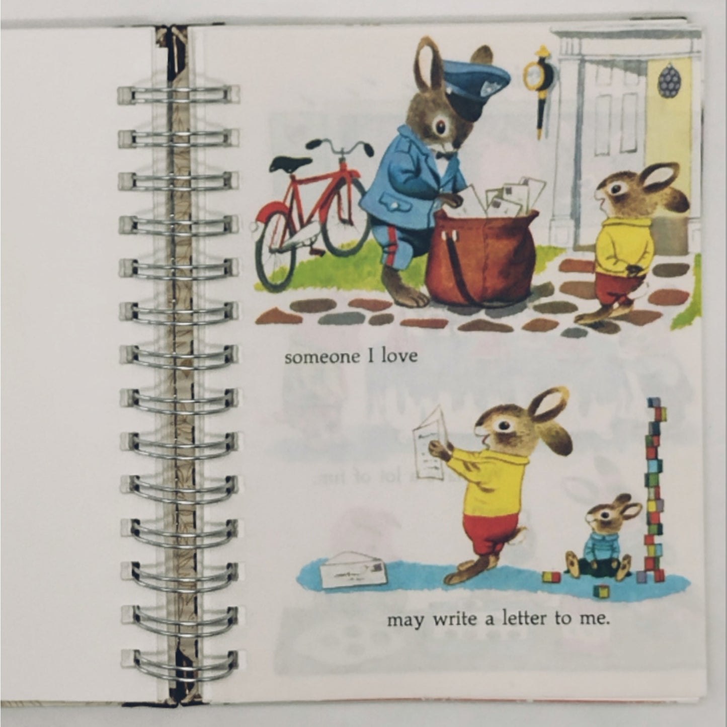 Recycled Spiral Notebook Diary, Just For Fun, Altered Book Journal