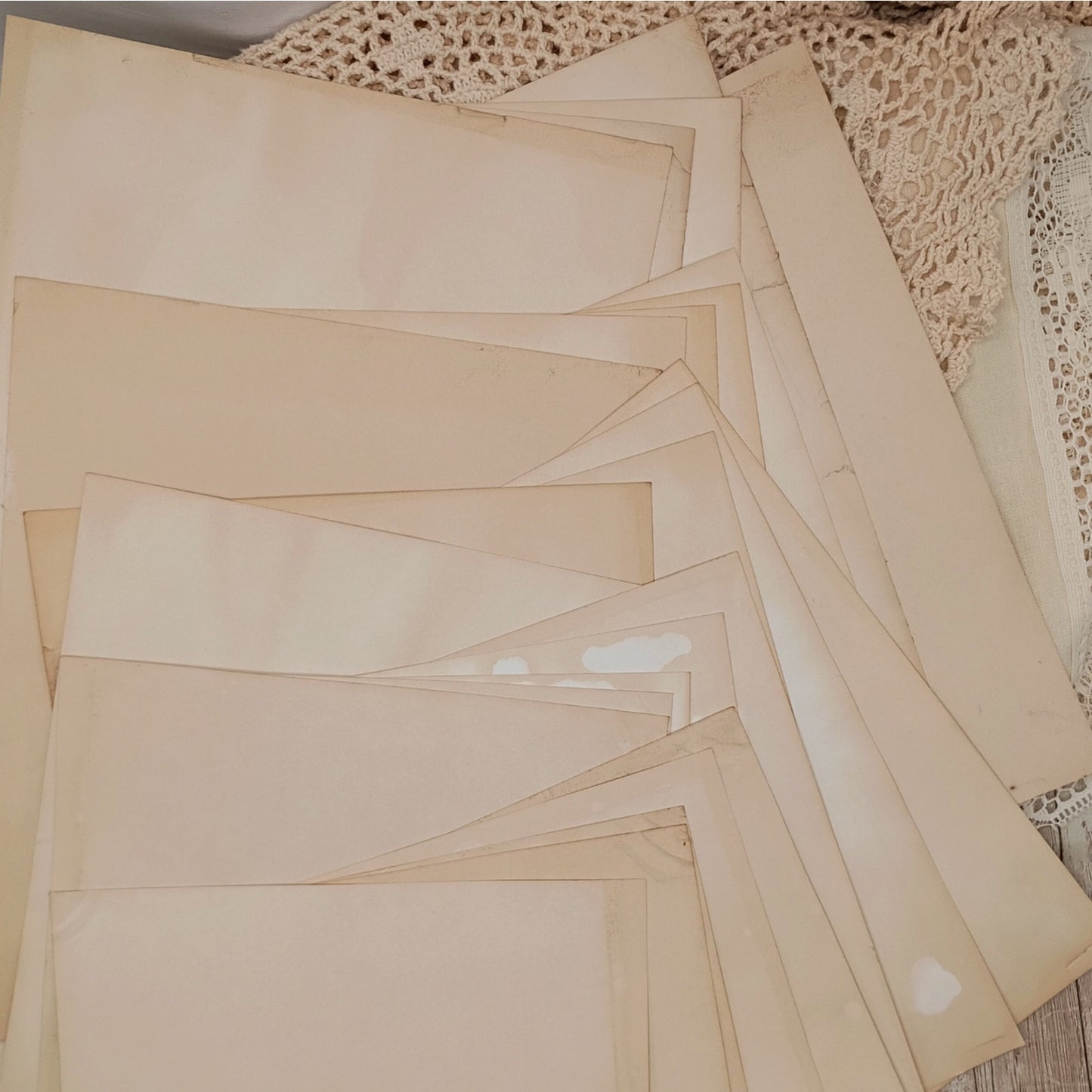 25 Very Heavy Weight Tea Stained 8.5"x11" Dyed Papers, 110 Lb Cardstock