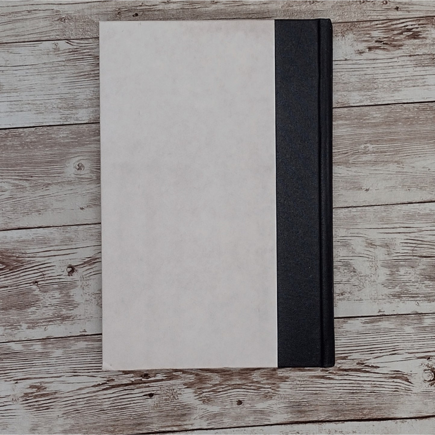 Grey Journal, Silver Stripe Notebook, Handmade Fabric Journal