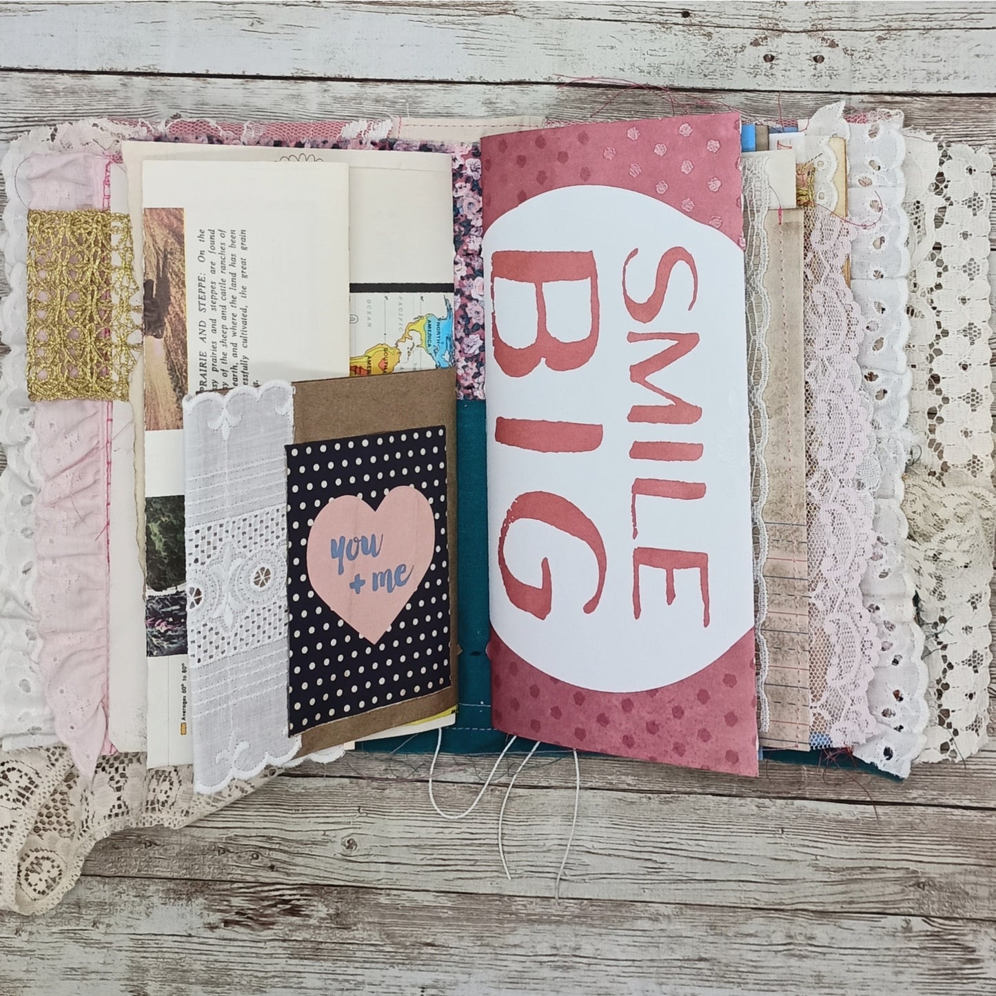 Pink Embellished Junk Journal: Flowers, Birds and Butterflies (Lifetime)