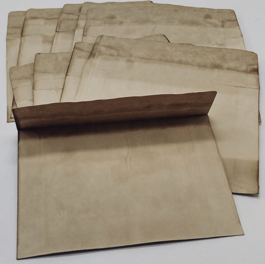 30 Coffee Dyed Envelopes, Dyed Envelopes Pack