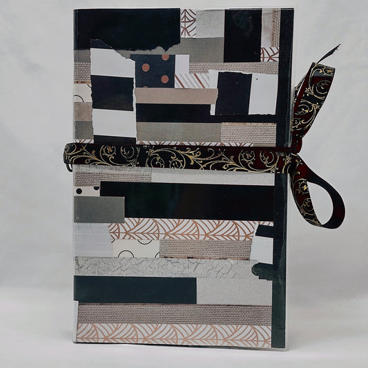 Junk Journal with Protective Cover, Handmade Mixed Media Journal
