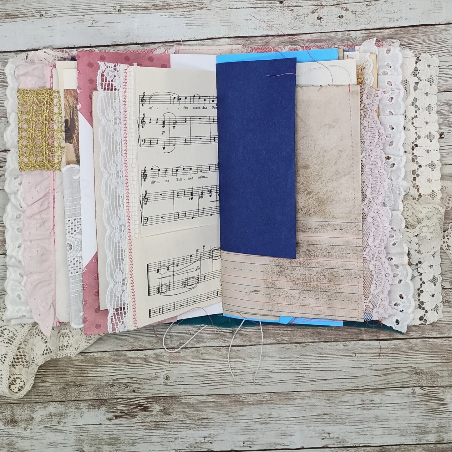 Pink Embellished Junk Journal: Flowers, Birds and Butterflies (Lifetime)