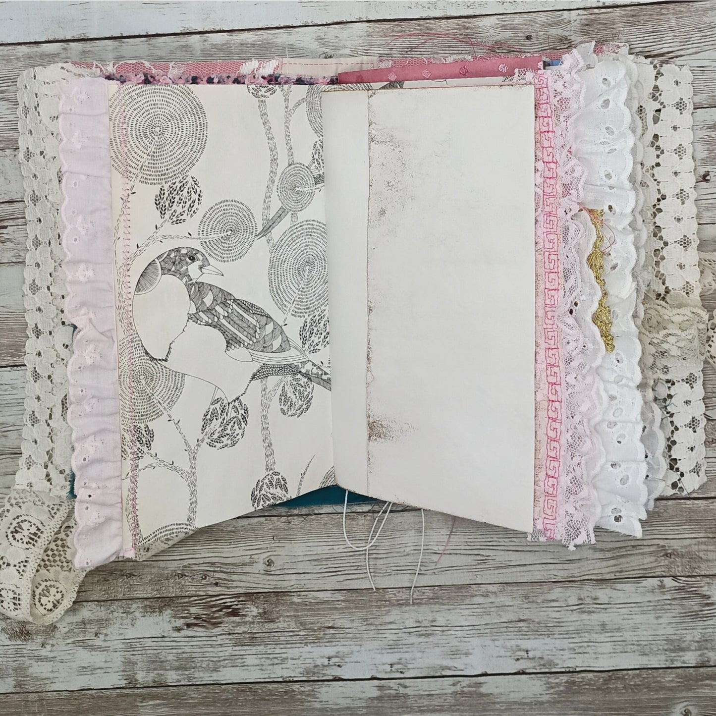 Pink Embellished Junk Journal: Flowers, Birds and Butterflies (Lifetime)