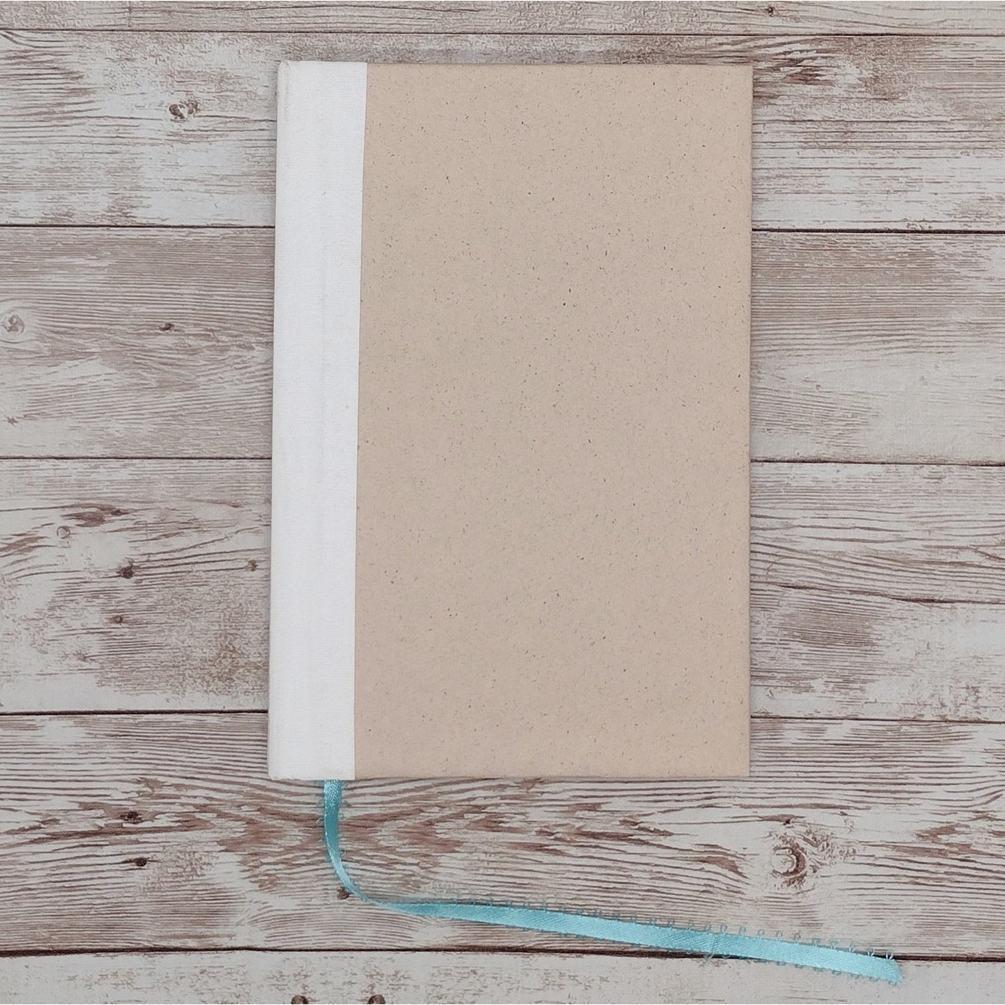 Beige Vintage Book Journal, Blank Book Journal, Recycled Journal