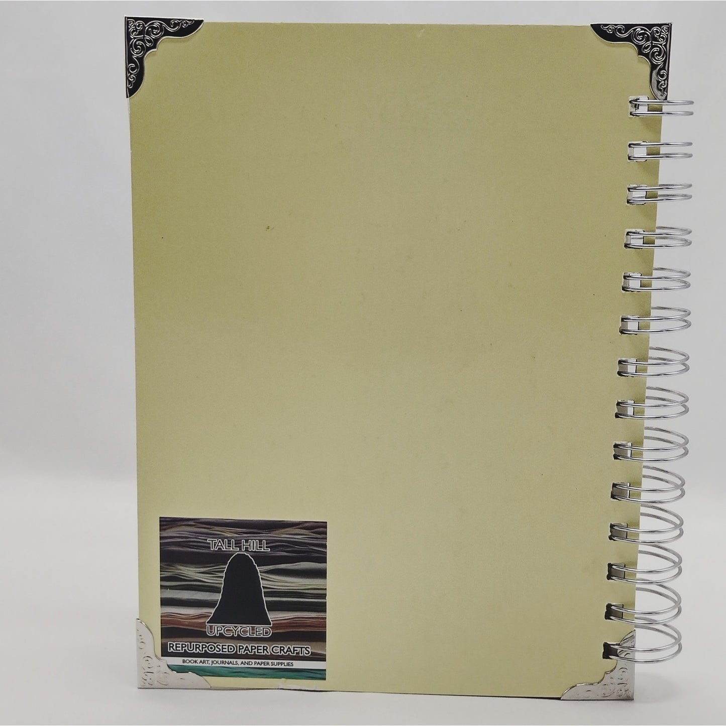 Recycled Spiral Notebook Diary, Just For Fun, Altered Book Journal
