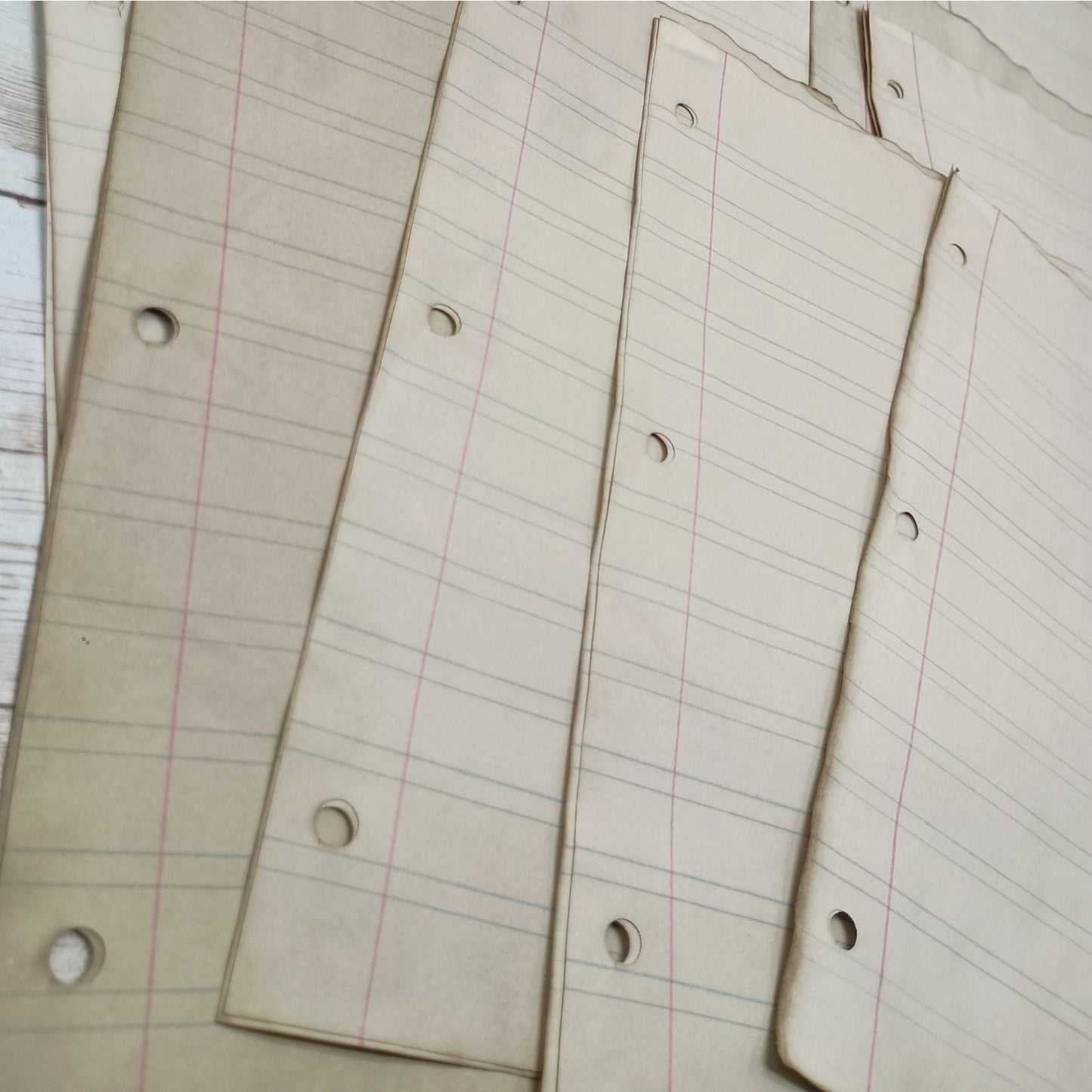 20 Coffee Dyed Child Writing Papers, 8.5x11 Sheets, Hand Dyed Papers