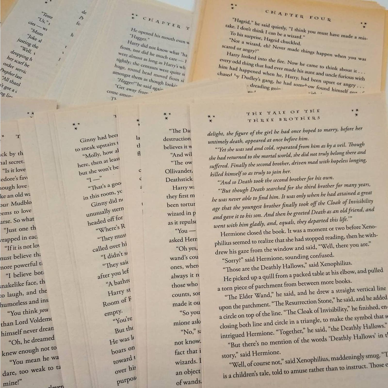 25 Harry Potter Book Page Bundle Tall Hill Upcycled