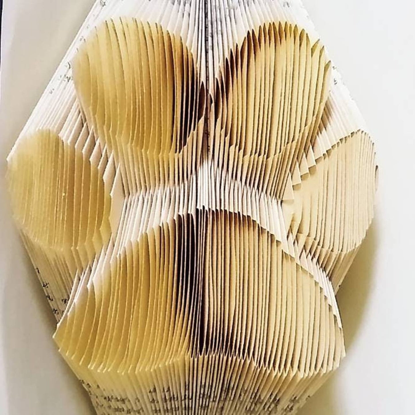 Folded Book Art, Paw Print, Cat Lover Gift, Dog Owner Present, Pet Home Decor