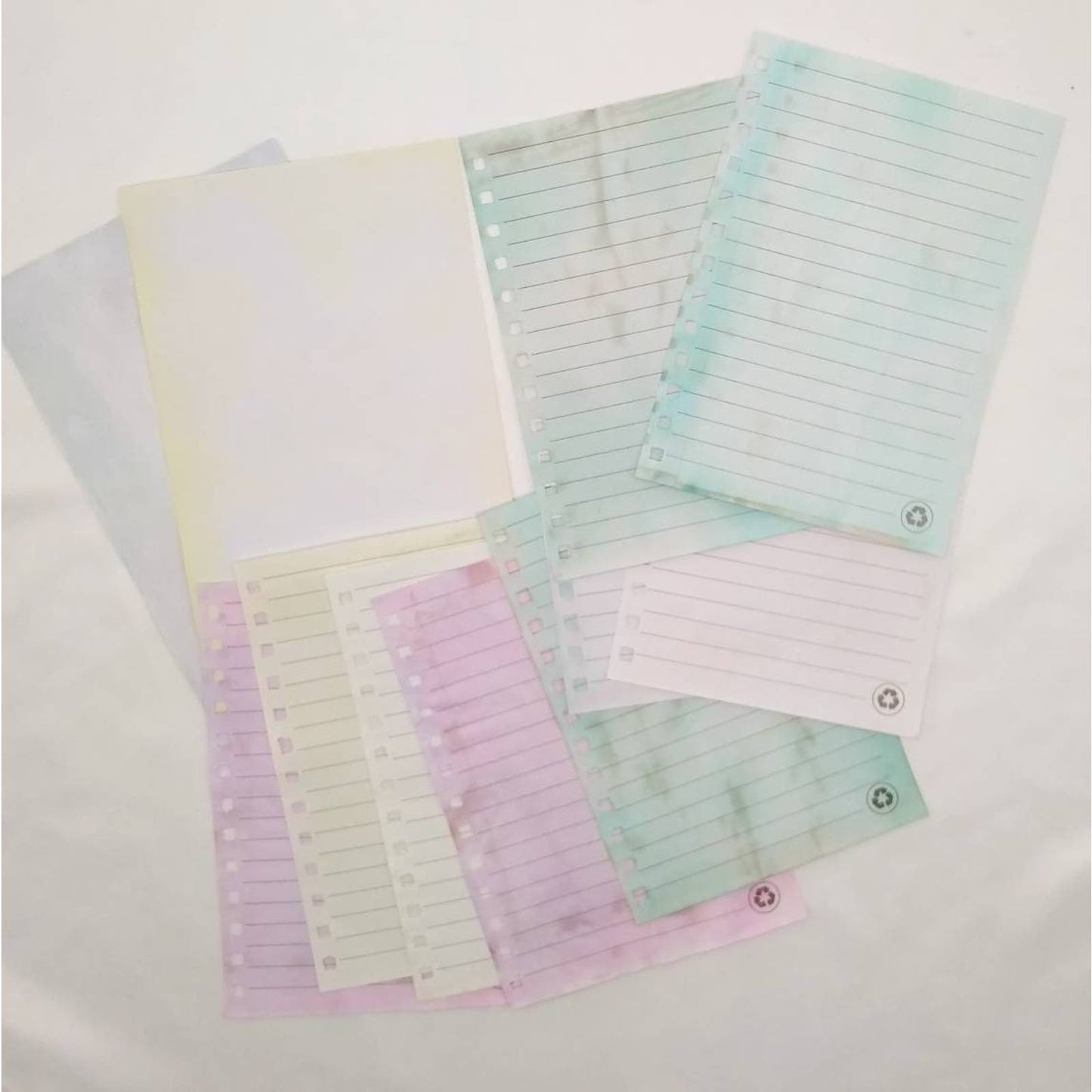 Dyed Papers Variety Pack, Pastel Dyed Paper, Hand Dyed Papers, Junk Journal Supply