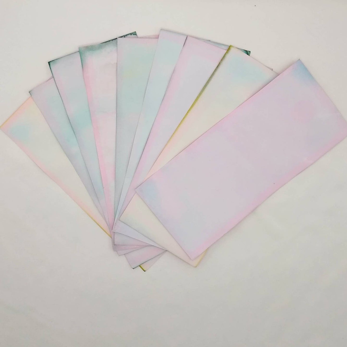Dyed Paper Variety Pack, Pastel Dyed Paper, Hand Dyed Paper, Junk Journal Supply